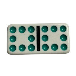 Double Nine Dominoes Replacement Tile 8 8 Color Dot Vintage 1998 mq